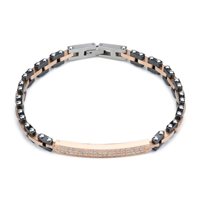 Bracelet Boccadamo Man in Steel ABR701RS